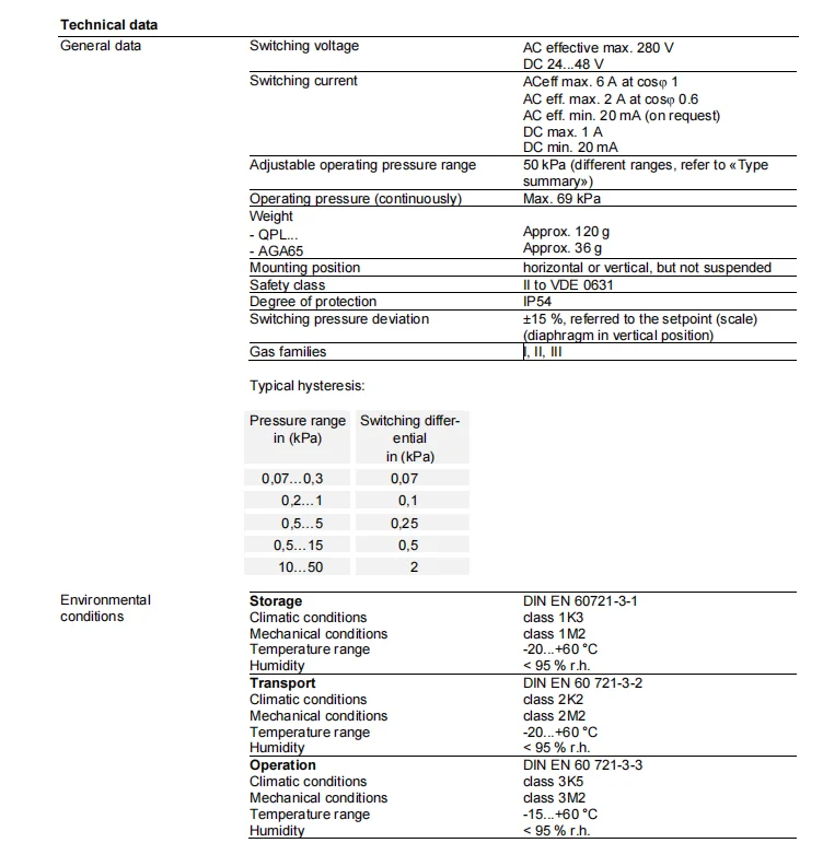 High Quality Gas Pressure Switch For Gas Burner System Buy Electric