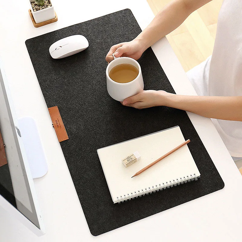 wool felt desk cork desk mat