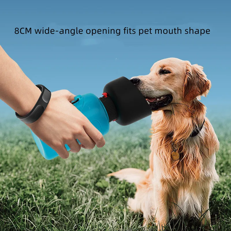 Hot Sales Outdoor Dog Drinker 600ml Pet Water Bottles Portable Dog ...