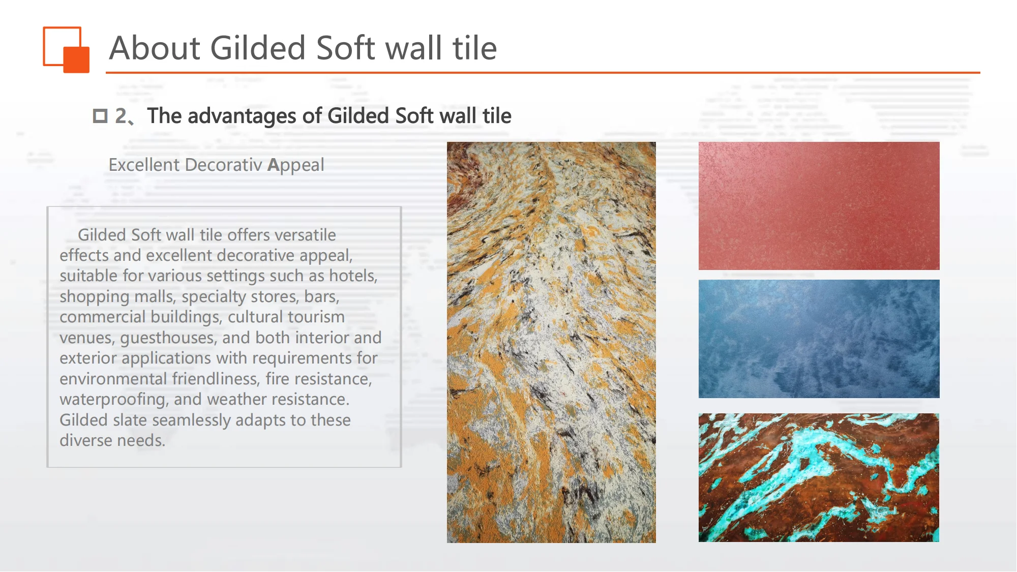 Malachite Green Vintage Charm Fastinstall Gilded Slate Wall Panels Waterproof Exterior Acid