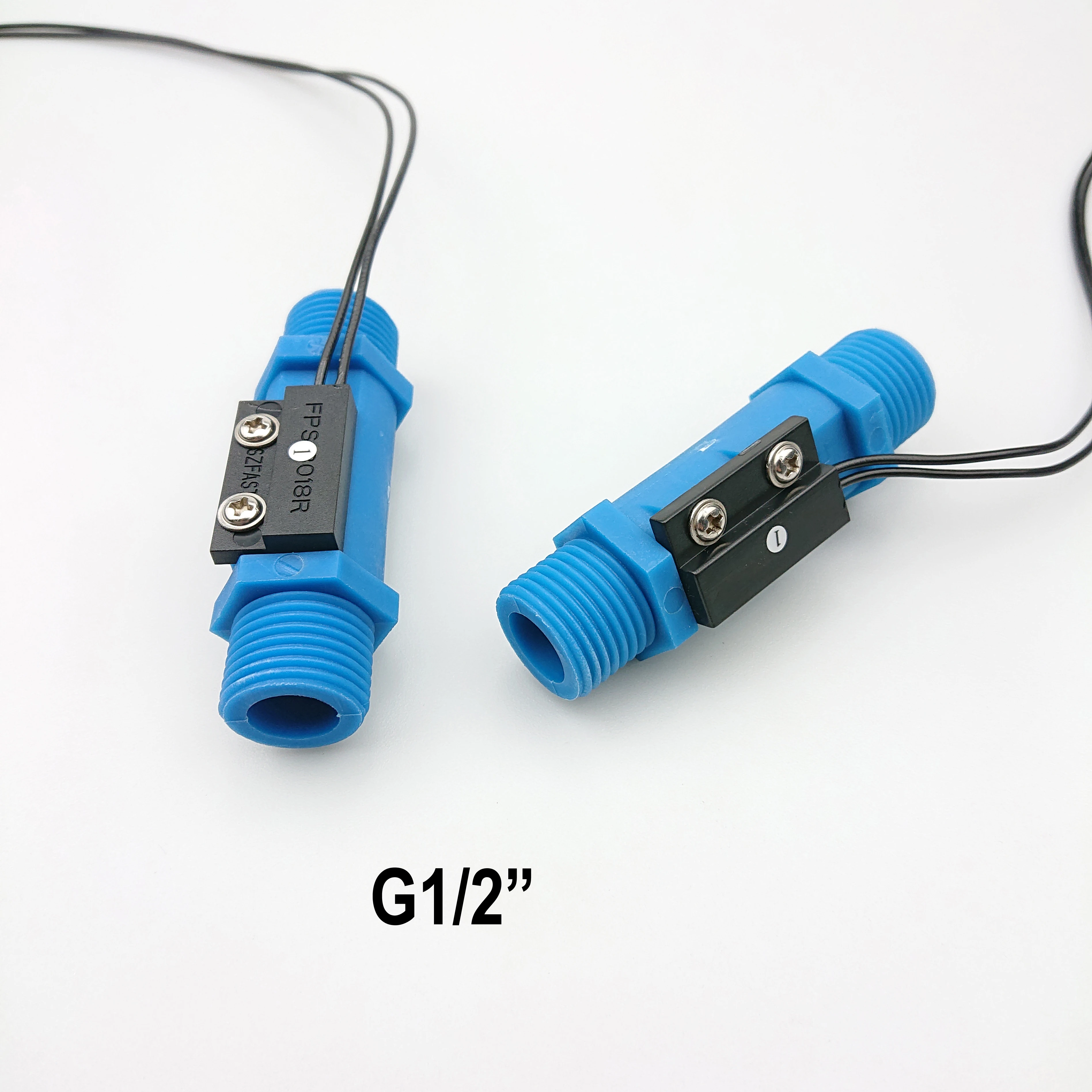 Factory 1/2" 3/4" Piston Plastic Brass Stainless Steel Water Flow Control Switch Paddle Magnetic Reed Contact Liquid Flow Sensor