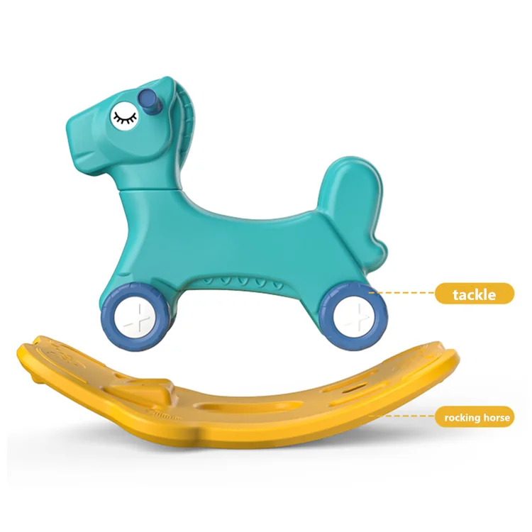 Little Toddler Rocking Horse for Baby Head Turned Scooter Toy Multifunction  Scooter for Babies Widen Pedals Rocking Horse Toy