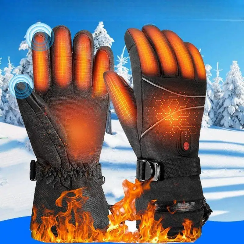 Extreme Cold Weather Battery Operated Heated Liner  Motorcycle Gloves