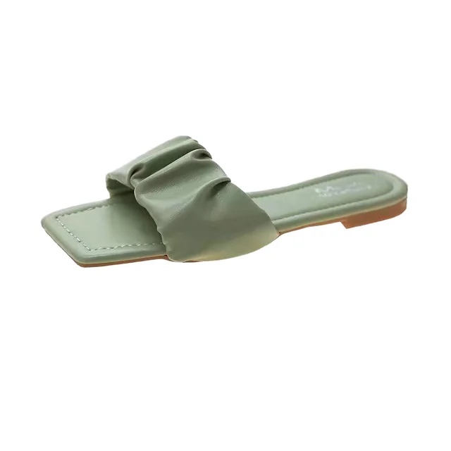 New Style Candy-colored Flat Sandals for the Beach Featuring a Fresh and Minimalist Design Women's slippers