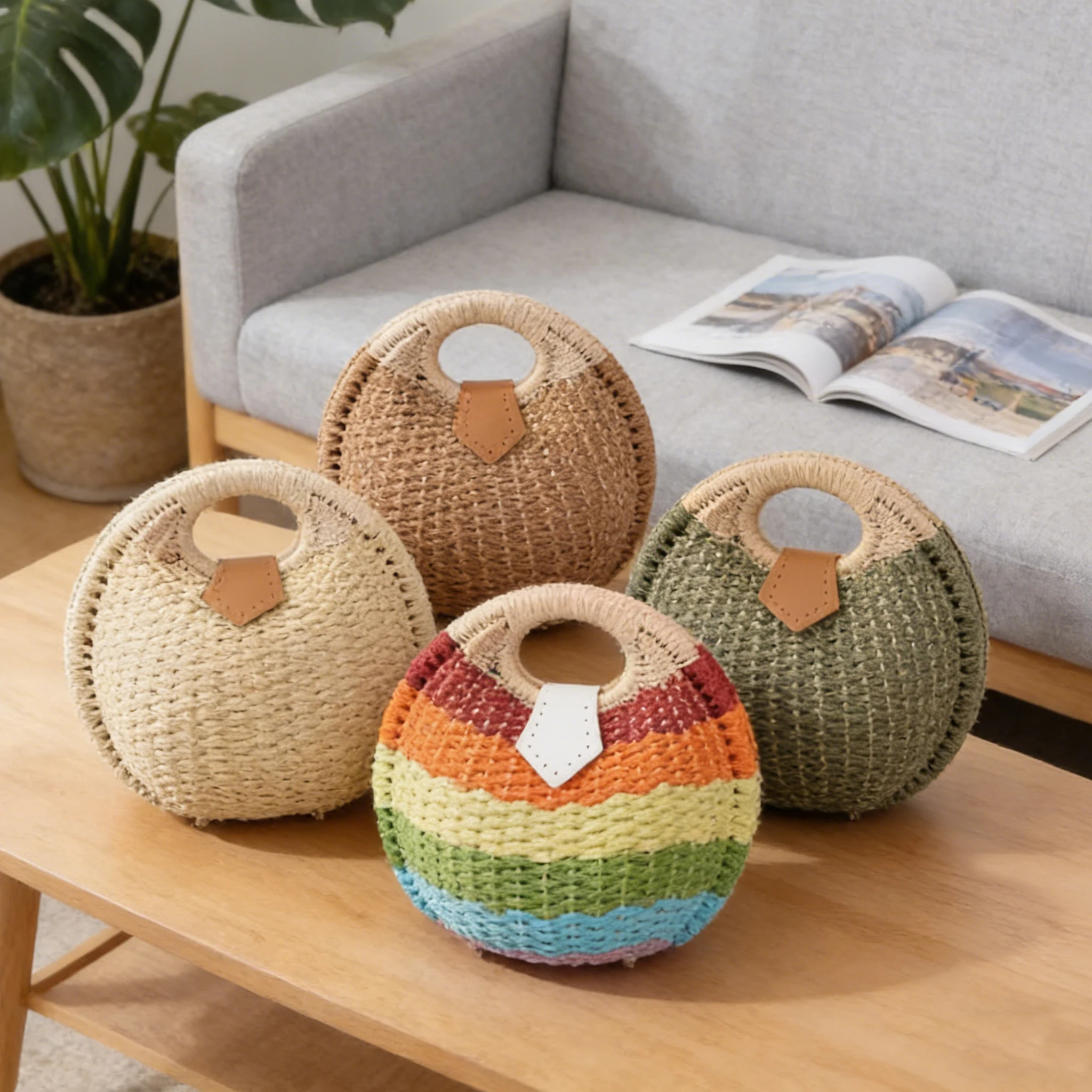 Sacs a Main Pour Femmes 2026 Nwe Factory Direct Paper Woven Beach Shoulder Bag Bulk Supply Women Vacation Handbag