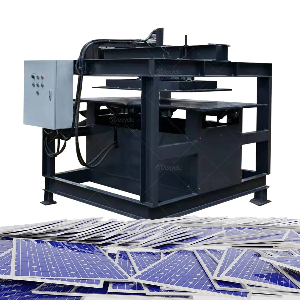 New Technology Aluminum Solar Panel Frame Disassembling Machinery Aluminum Frame Dismantling System for Photovoltaic Panels