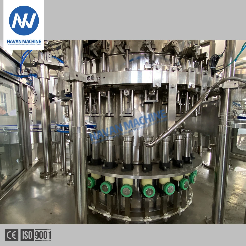 Automatic Glass Bottle Rinsing Filling Capping Machine for Beer Champagne Vodka Alcoholic Drinks factory