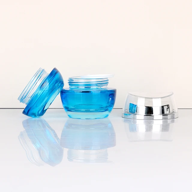 Cobalt-Gloss 50g 100ml Custom Color Glass Set Bottle + Screen Printing for Lavender Water Toner