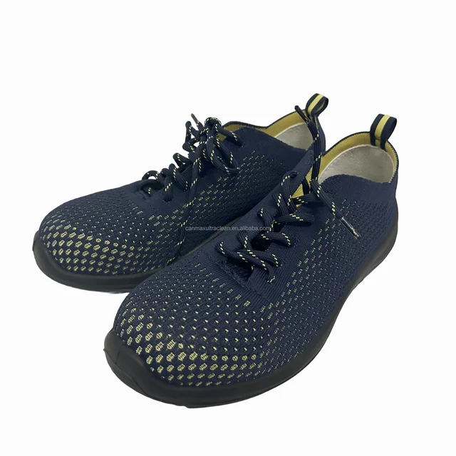 Breathable Flying Knit Upper Summer Spring Safeguard Steel Toe Workers Prevent Puncture Smash Pu Work Safety Shoes