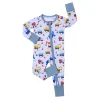 Estampado de excavadora azul