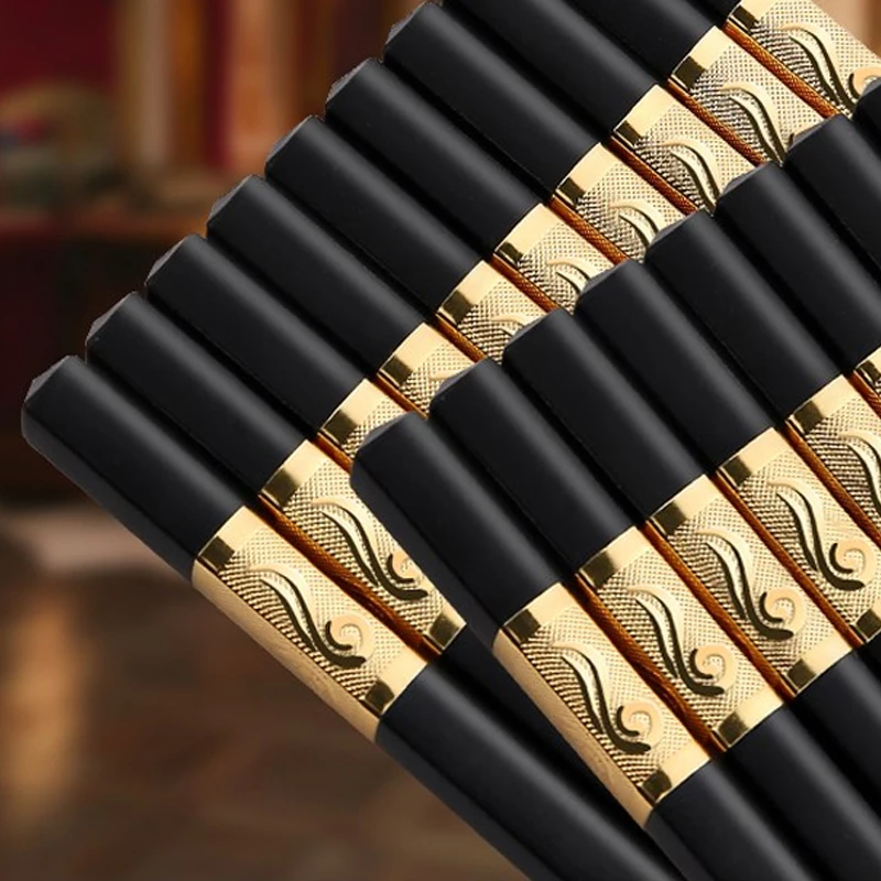 10 Paia Di Bacchette Di Bambù Riutilizzabili Bacchette Di Sushi Cinesi