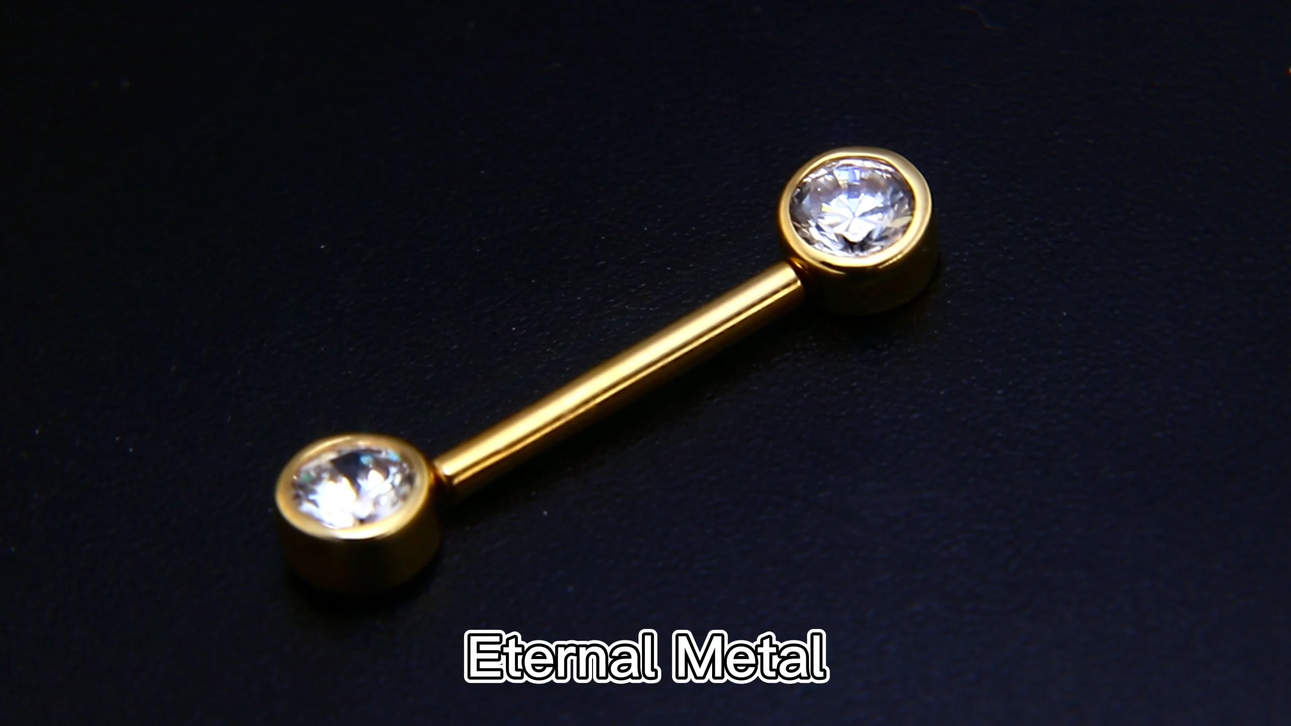 14k Solid Real Gold Threadless Nipple Jewelry Piercing 14kt Gold Nipple