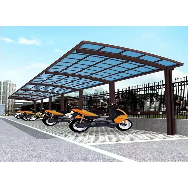 Outdoor awning courtyard outdoor rain shed aluminum alloy assembly high and low shed terrace villa sun shed yard pavilion