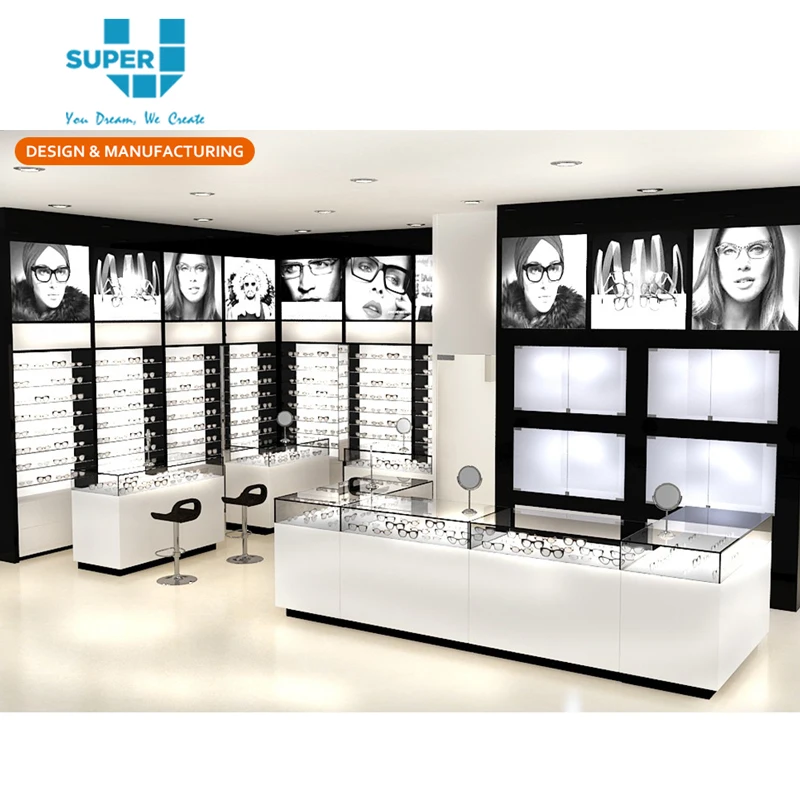 Optical Shop Furniture Sunglasses Optical Display Cabinets Showcase Retail  Cabinet for Glasses