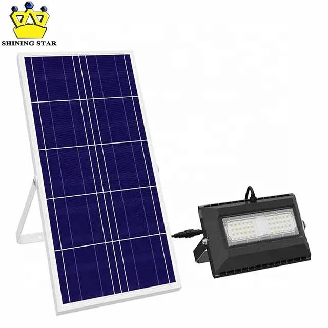 New Solar Flood Light 30W LED Flood Lamp Waterproof IP65 LED Solar Farm Light with 5M Wire