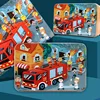 105-100pcs fire engine