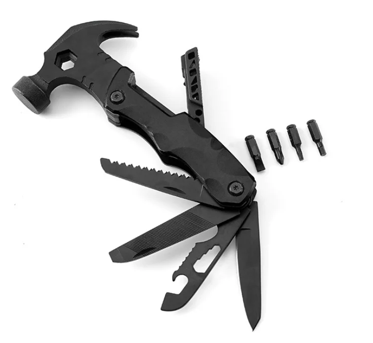 High Quality Steel Claw Hammer Nail Multi-functional With Knife Corkscrew File Saw Screwdriver