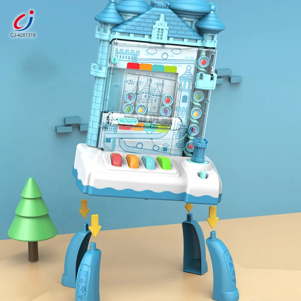 Chengji Board Games Early Educational Interaction Toys 3 in 1 Puzzle Castle Rolling Ball Game with Lighting Music