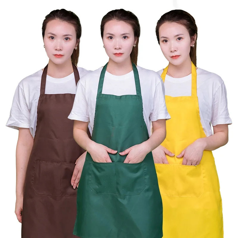 Qgmy08 Adult Custom Logo Polyester Waterproof Sleeveless Aprons Buy