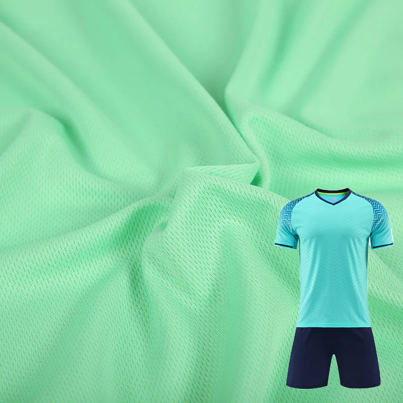 Mesh Football Jersey Fabric Sublimation Breathable Jacquard