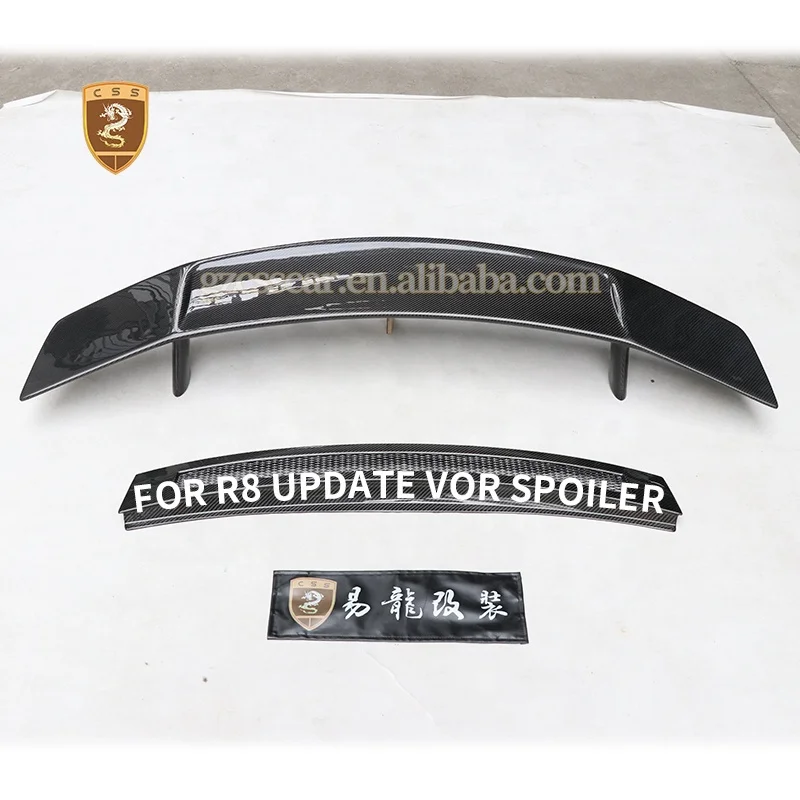 Vors Style Dry Carbon Fiber Car Large Spoiler Wing For Audi R8 2008-2015 Model