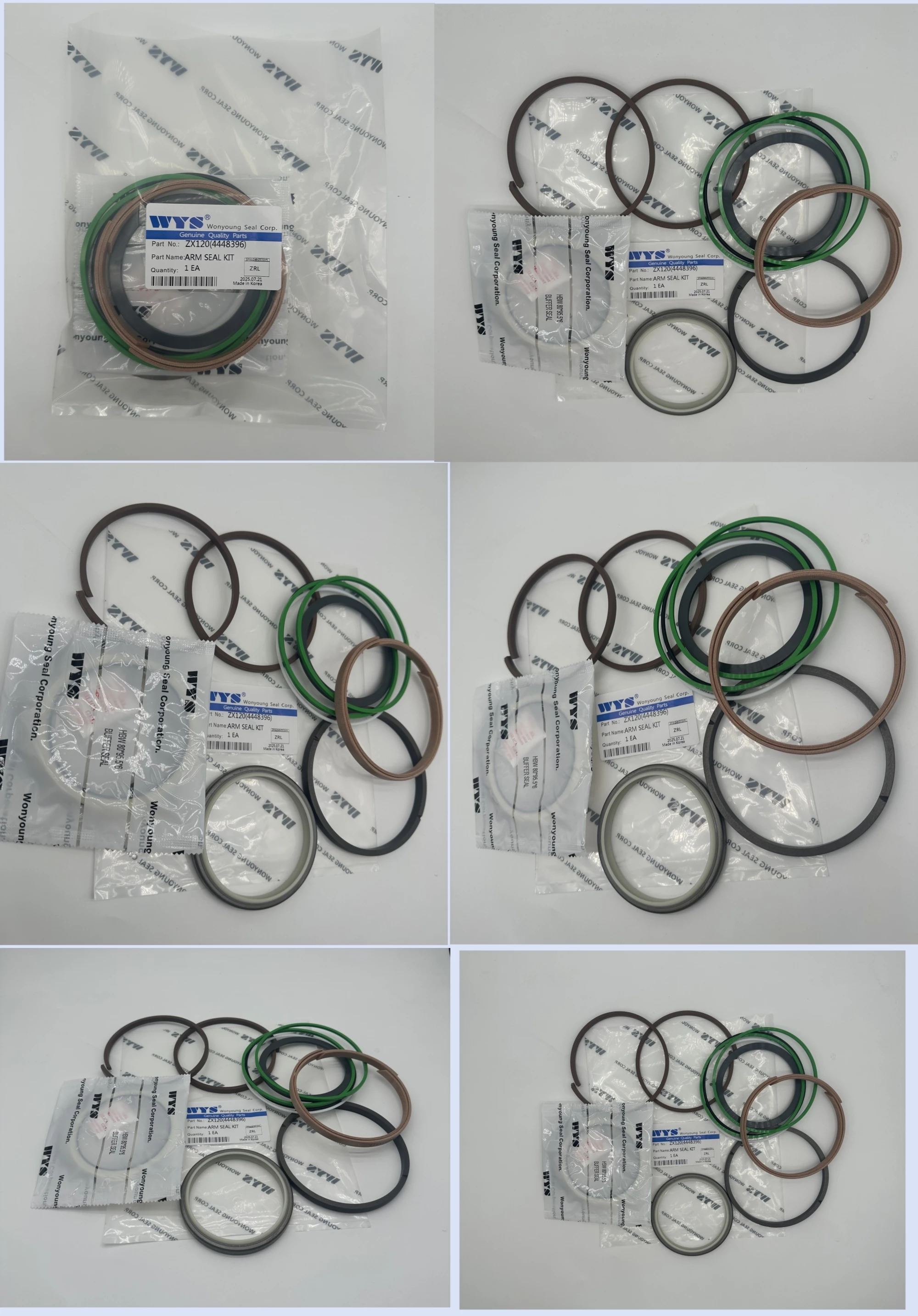 WYS Original ZX120 Arm Cylinder Seal Kit with 1 Year Warranty and 3-7 Days Delivery for CATERPILLAR KOMATSU HYUNDAI HITACHI