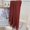 rust red scarf