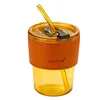 Amber (single cup + lid + straw + cup sleeve)