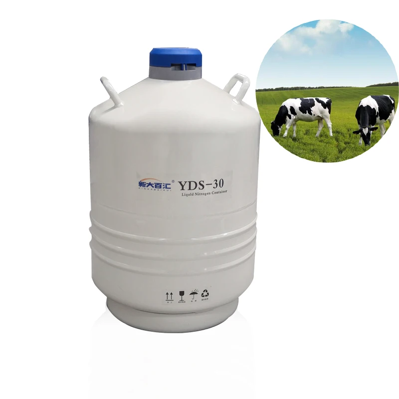 Cow Semen Straw Storage Tank 2~3 Litrs Container Nitrogen Liquid Vaccines  Storaging - China Liquid Nitrogen Container, -196 Degree