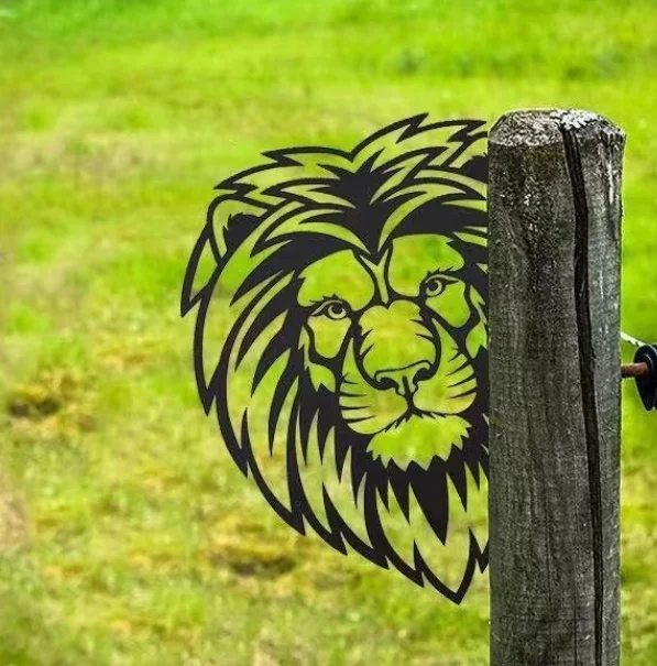 Metal Crafts Iron Animal  Head lion