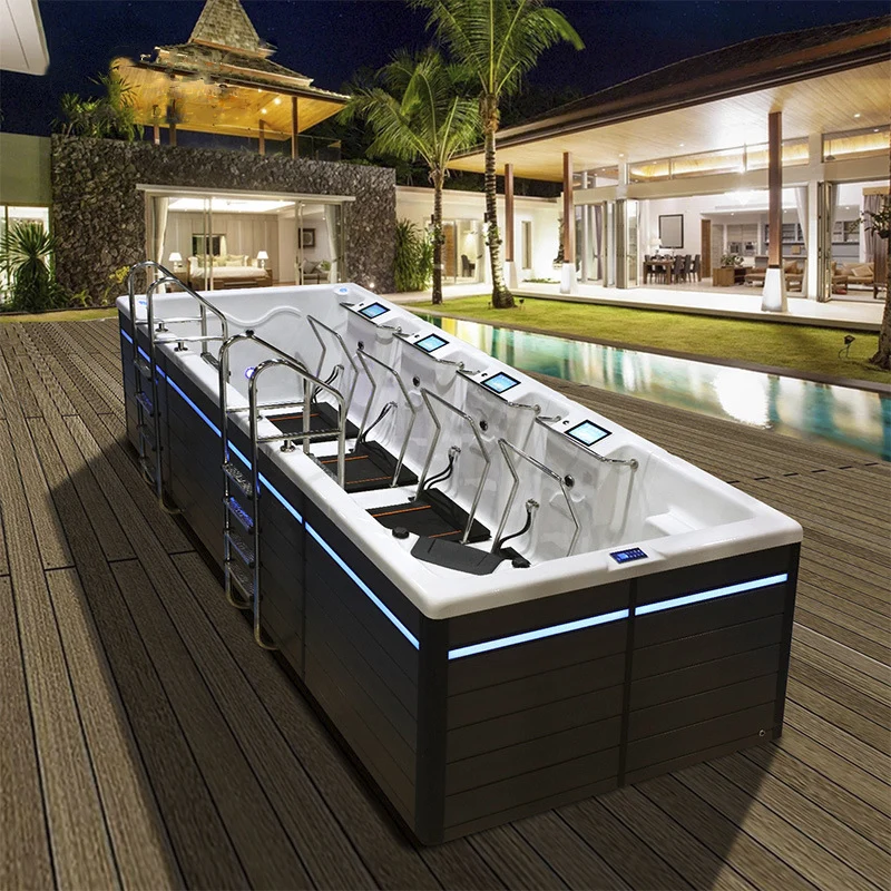 Water Walker with Treadmill for 1-4 Persons with Hydraulic System Swim Spa Pool
