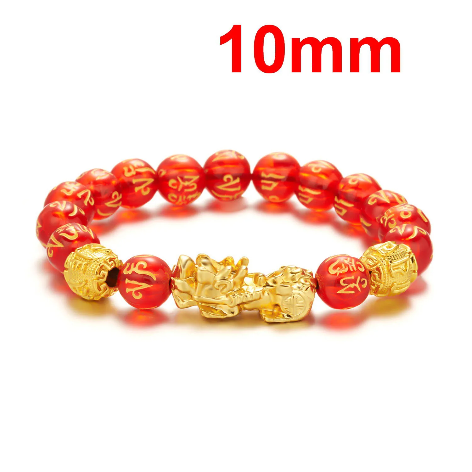 2024 Adjustable Feng Shui Lucky  Wealth Bead Bracelet with Hand Carved Amulet Bead Feng Shui Pi Xiu Pi Yao Bracelet