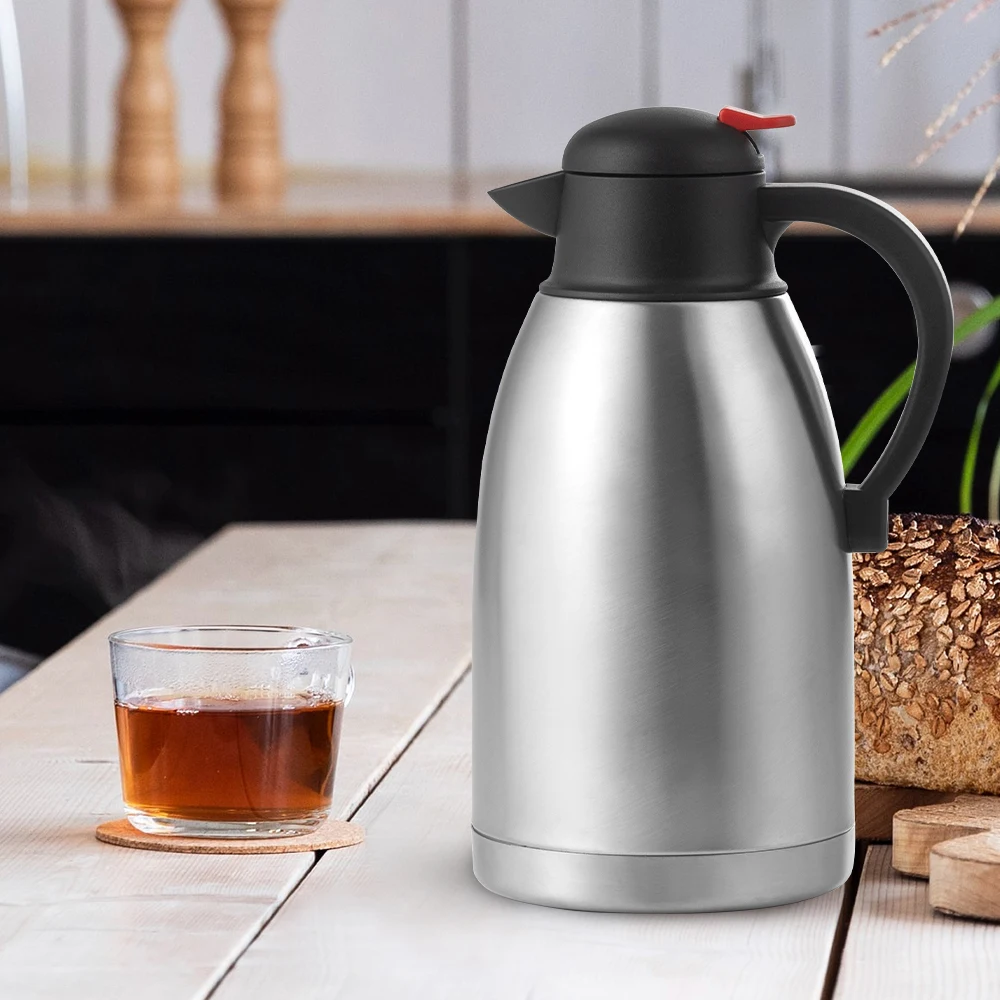Wholesale Modern 1.5 & 2 Litre Double Walled Stainless Steel Coffee Tea