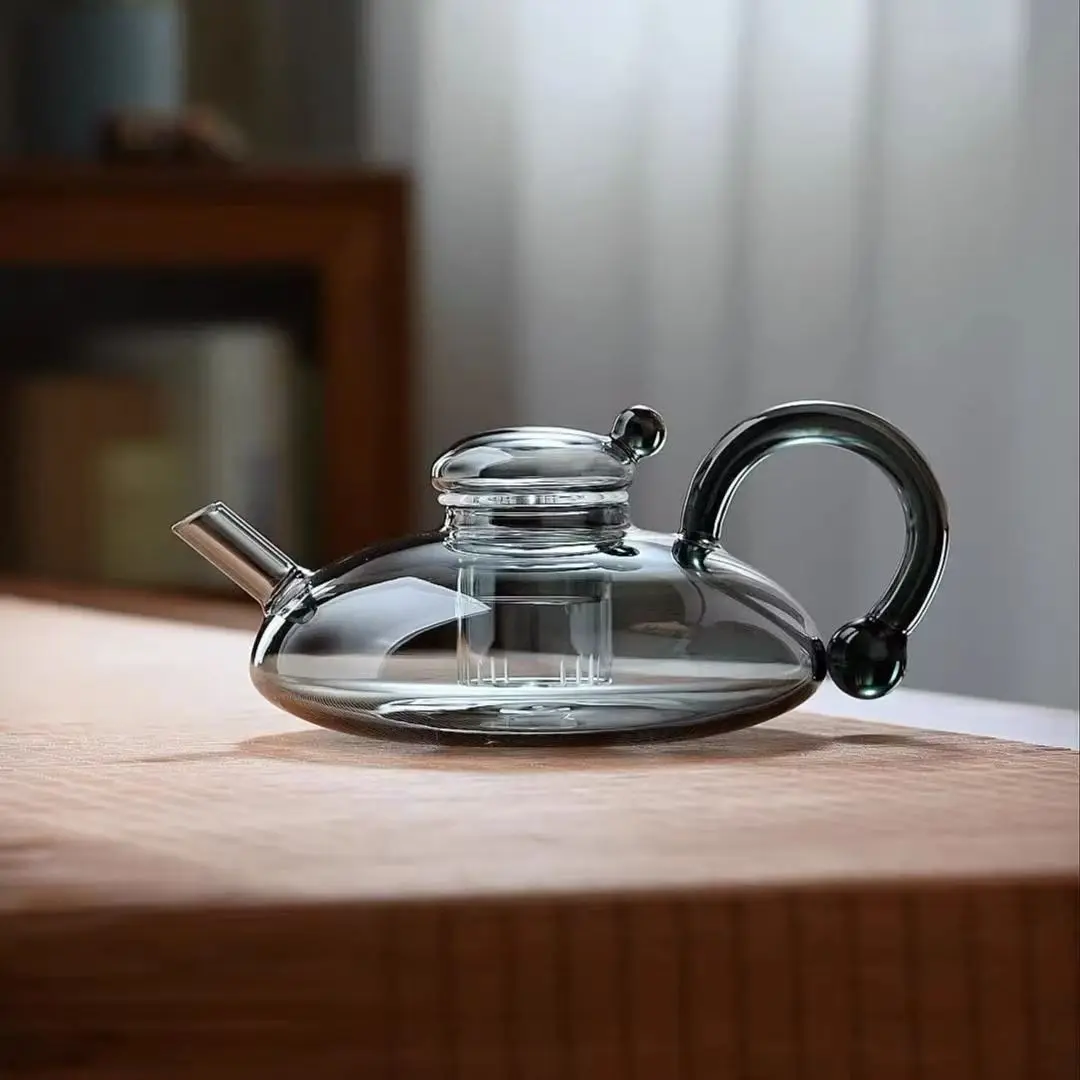 520ml Ceramic Glass Teapot with Infuser Coffee and Tea Pot with Stove Safety Box Packed Kettle for Home Use Wholesale Selling
