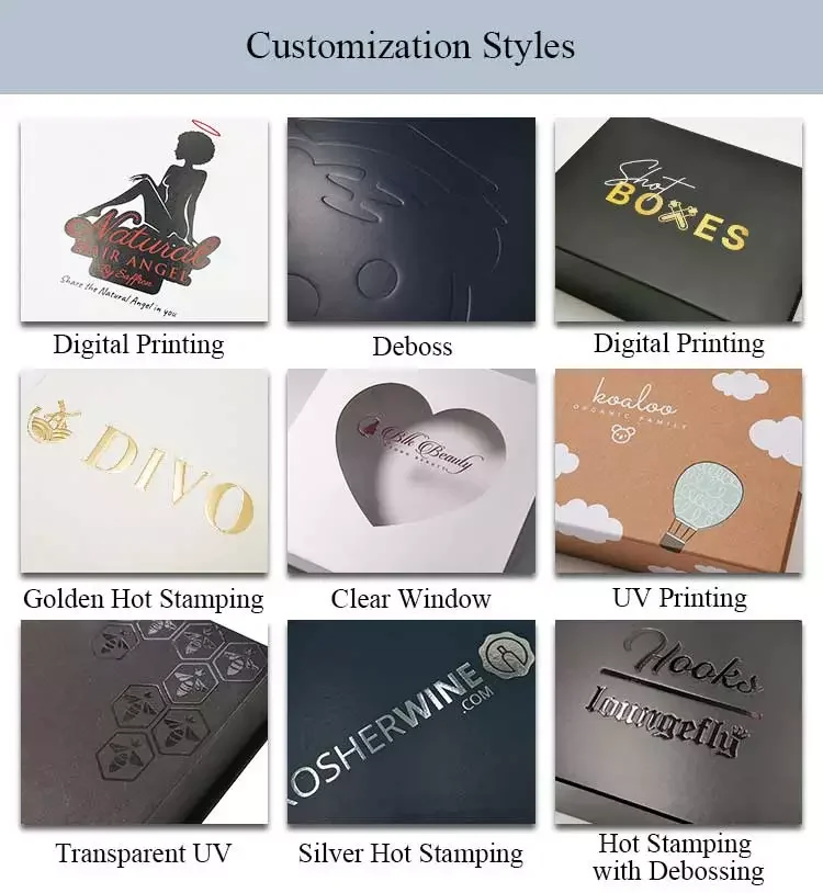 2023 Factory Supply Box Packaging Cartons Mailer Box Custom Black Cardboard Box Packaging For