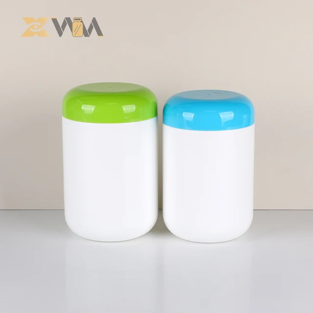 HDPE Plastic 1000ml/1200ml Protein Powder Can Milk Powder Can with Pressure-Sensitive Gasket Screw Cap for Supplement Storage