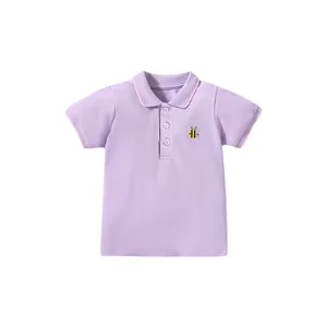 OEM Design Customizable Cotton Short Sleeve Polo Shirt Custom Cartoon Summer Girls T-Shirts Polo Shirts