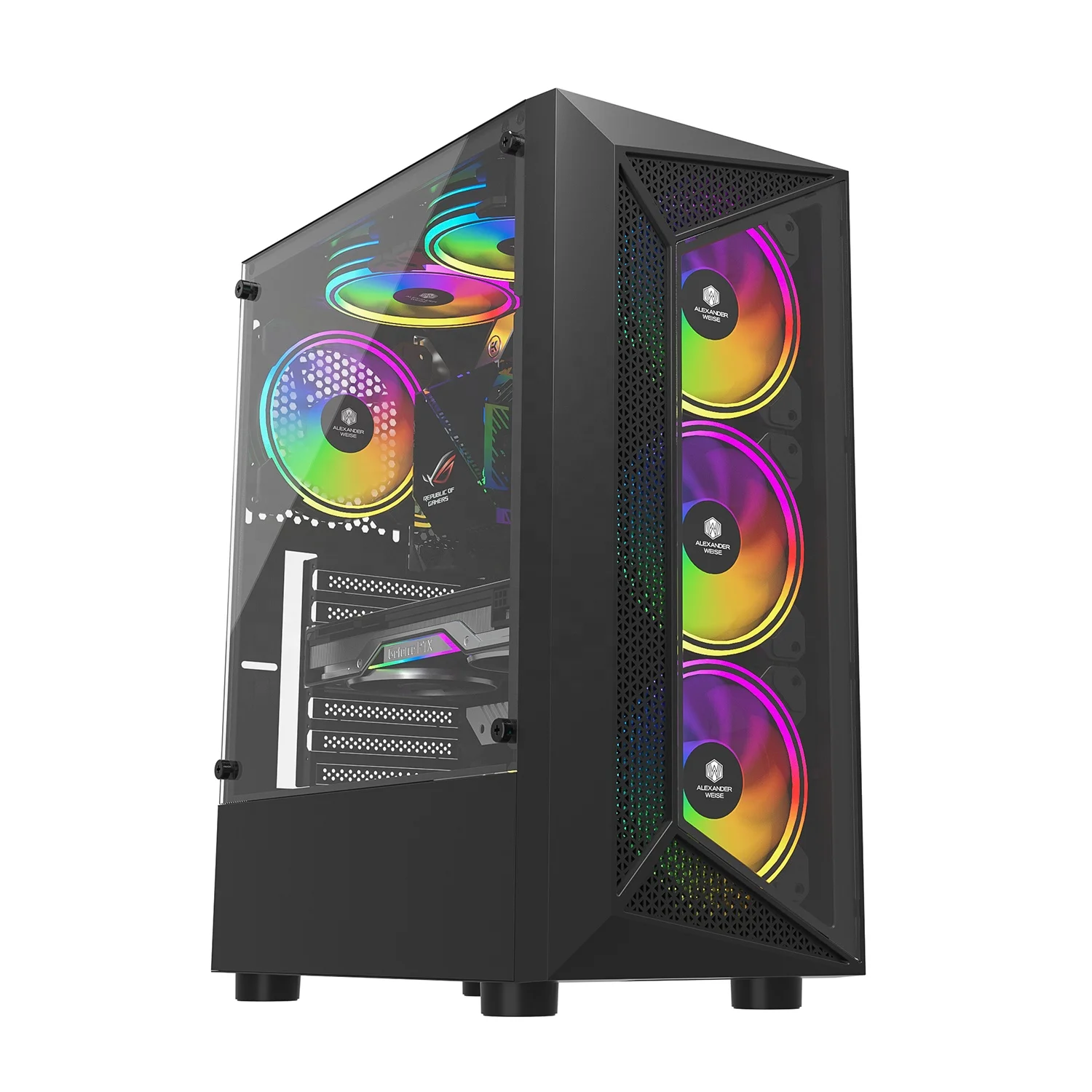 Jnp Diseno Frontal Mesh Computer Case Gaming Low Price Computer Tower