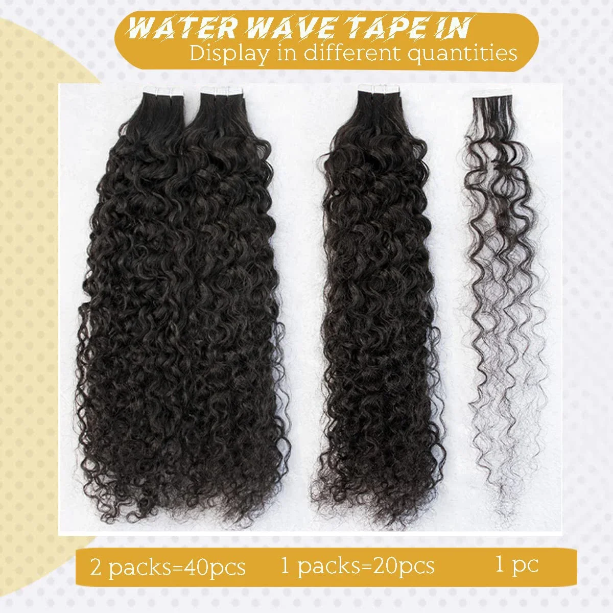 Deep Water Wave Tape In Echthaar Extensions Natürliche Farbe Salon_voghion.com