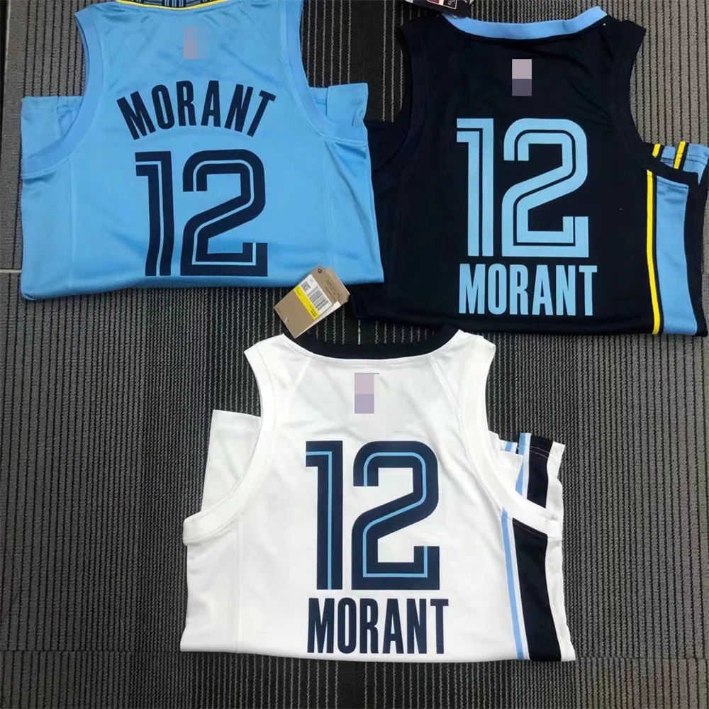 Wholesale Wholesale Basketball Jerseys #12 Ja Morant Jersey For Men  Stitched Quick Dry High Quality From m.