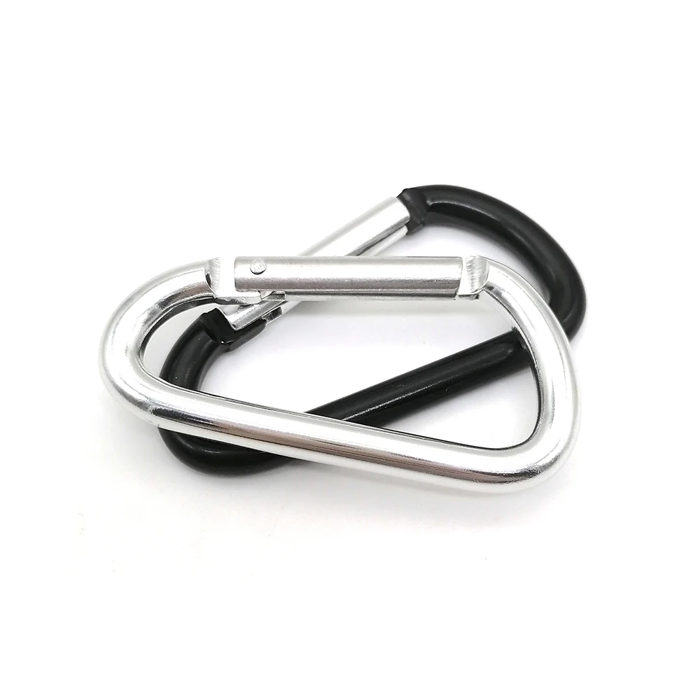 5cm 6cm 8cm cadeau promotionnel en aluminium d forme mousqueton clip escalade mousqueton pour cl&eacute;