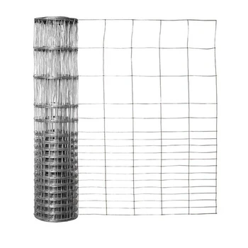 1.65M High Galvanized Fixed Knot Wire Mesh Farm Fence 8Ft Tall Farm Cattle Fence Curved Garden Wire Mesh Panel Farm Fencing