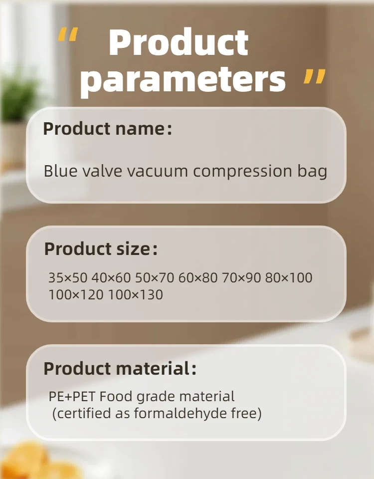 Extra Thick Vacuum-Sealed Compression Bags for Home Travel Waterproof Airtight Storage Solutions