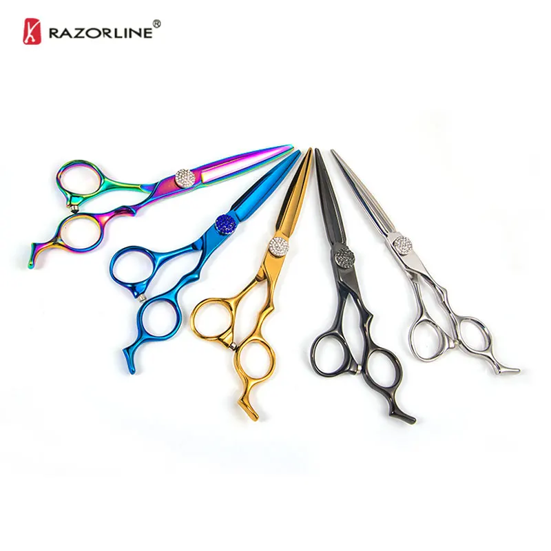 RK022 Professional Hair Stylist Scissors Good SUS420J2 Sharp Texturizing Shears for Haircutting for Barber Hair Extensions