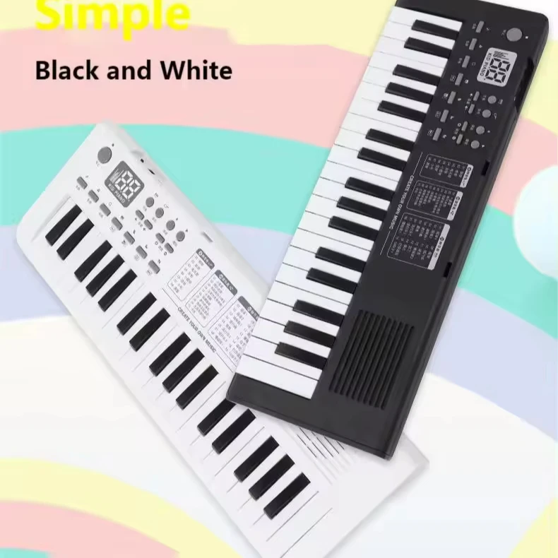 Children Music Toy Piano With 37 Keys Musical Keyboard Electronic Organ Portable Piano With Microphone For School