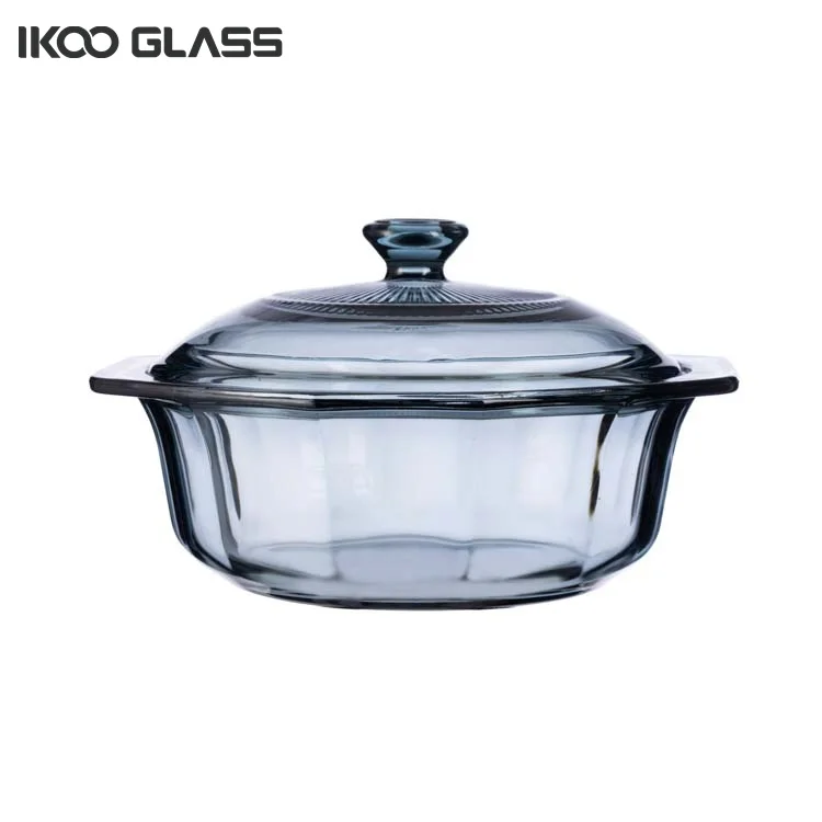 IKOO Modern Design Style Eco-Friendly High Borosilicate Glass Pots
