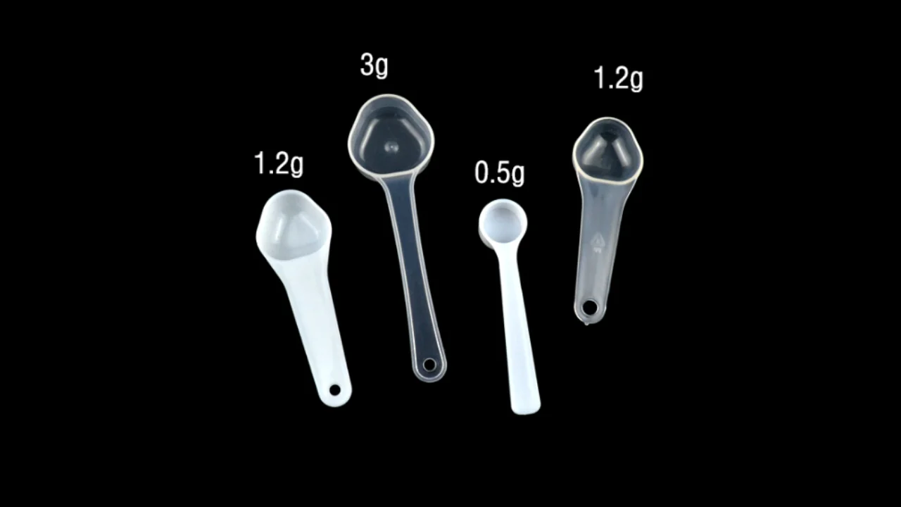 2.5ml Plastic Measuring Scoop 1.2g PP Spoon 1.2 gram Measure