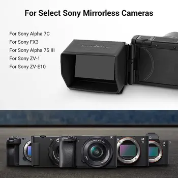 SmallRig Screen Hood Sun Hood Sunshade for Sony A7 IV / A7S III / A7C / ZV-E1 / ZV-E10 / ZV-1F / ZV-1 II/ZV-1/ FX3 Camera - 3206 detail image