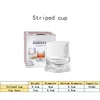 Transparent Striped stress-relieving cup