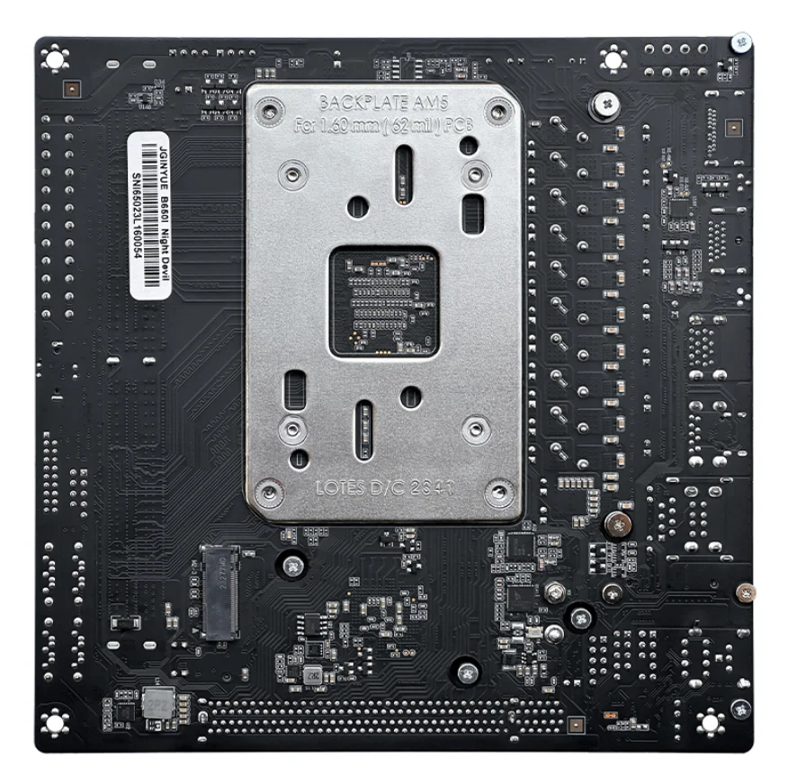 JGINYUE B650I Night Devil AM5 Mini-ITX Motherboard Supports 7500F